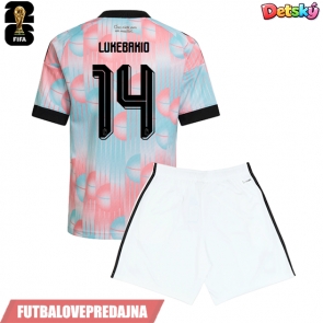 Lacne Dětský Futbalové dres Belgicko Dodi Lukebakio #14 MS 2026 Krátky Rukáv - Preč (+ trenírky)